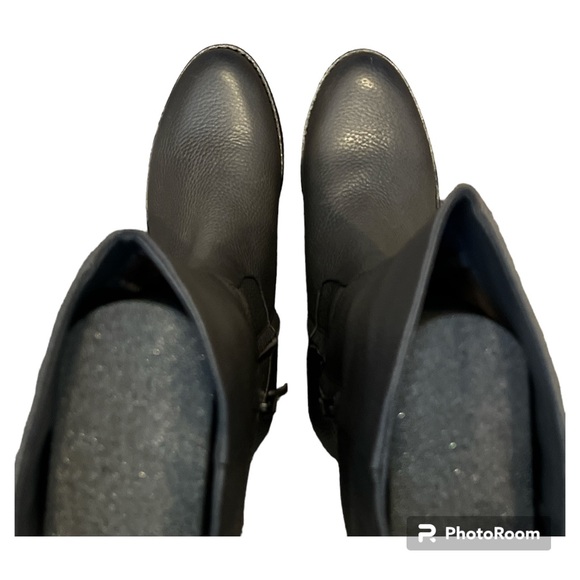 Tall riding boot gray pebble grain leather Sam Edelman “Ryan” NEVER WORN 8 - Picture 5 of 8